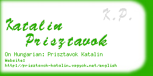 katalin prisztavok business card